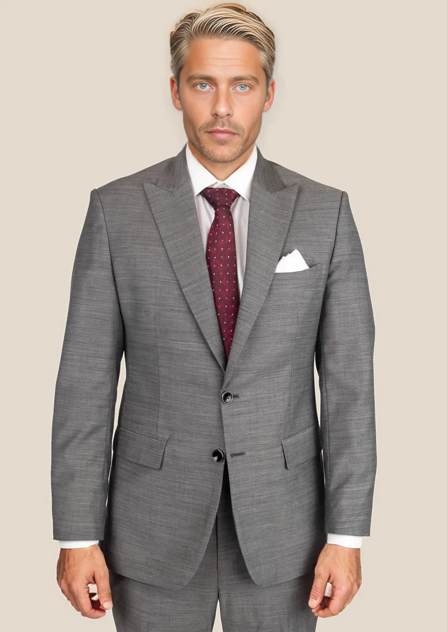 Bryant Granite Grey Birdseye Suit SARTORO