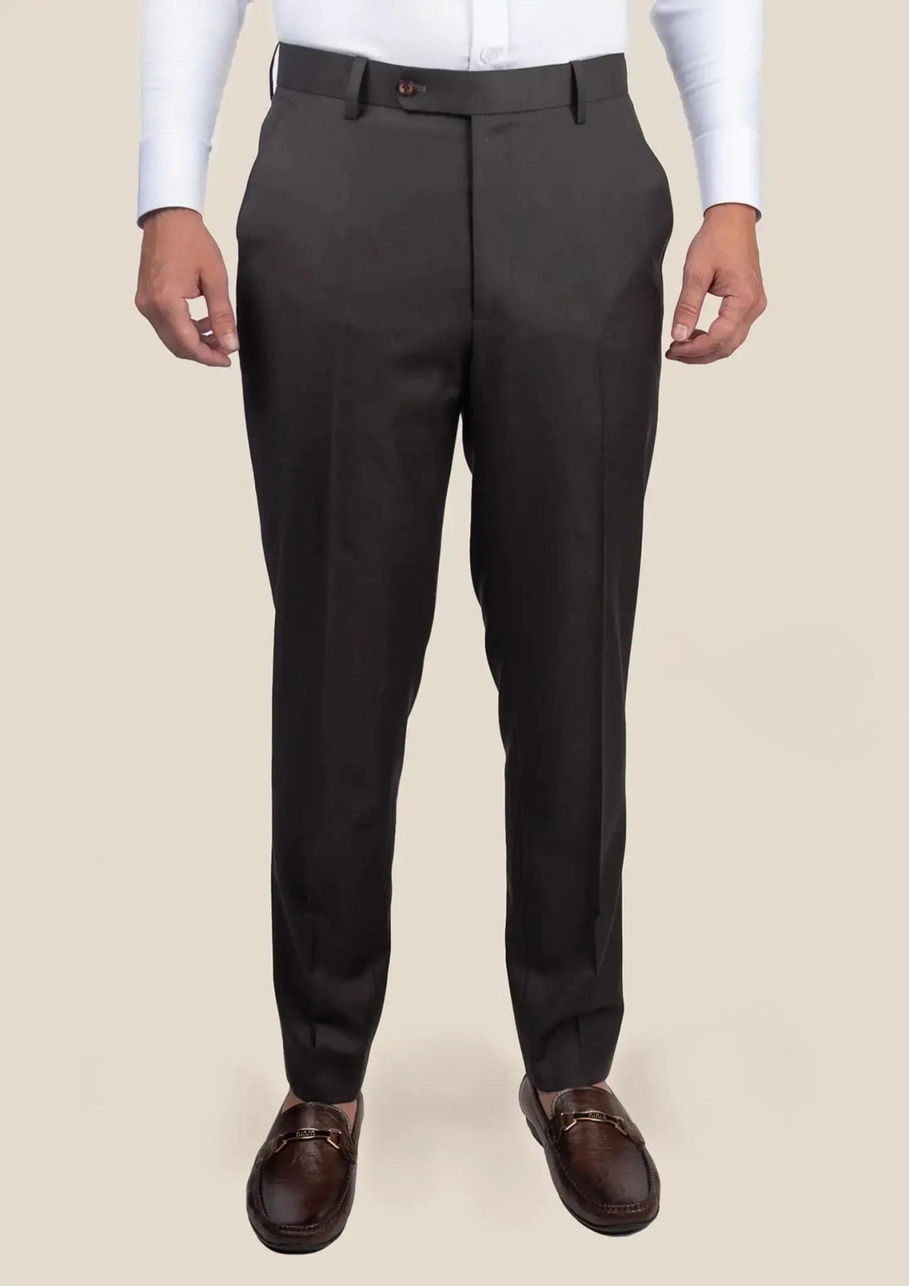 Carbon Grey Pindot Pants