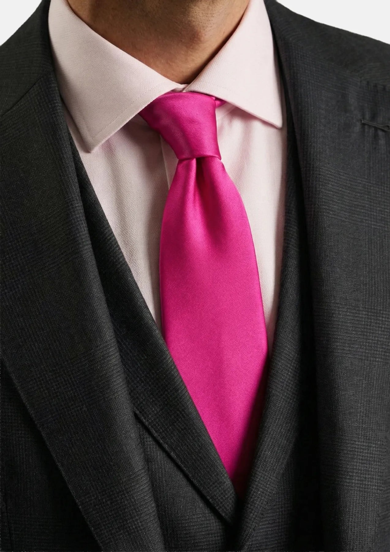 Cerise Pink Tie - SARTORO747