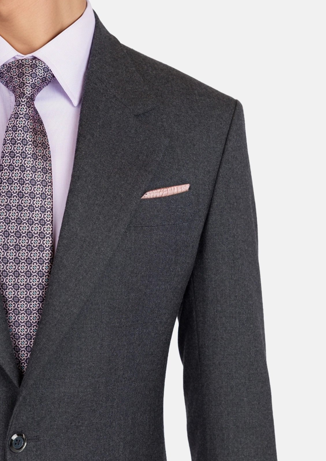 Charcoal Flannel Ellis Suit - SARTORO871