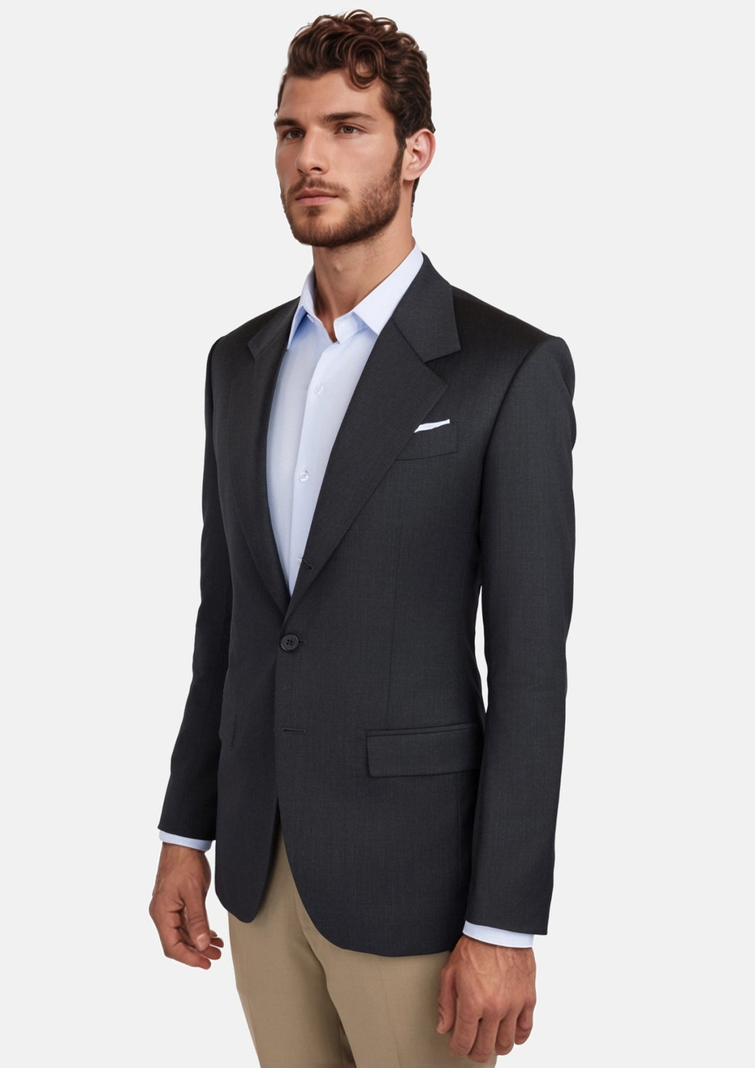 Charcoal Grey Performance Stretch Jacket - SARTORO