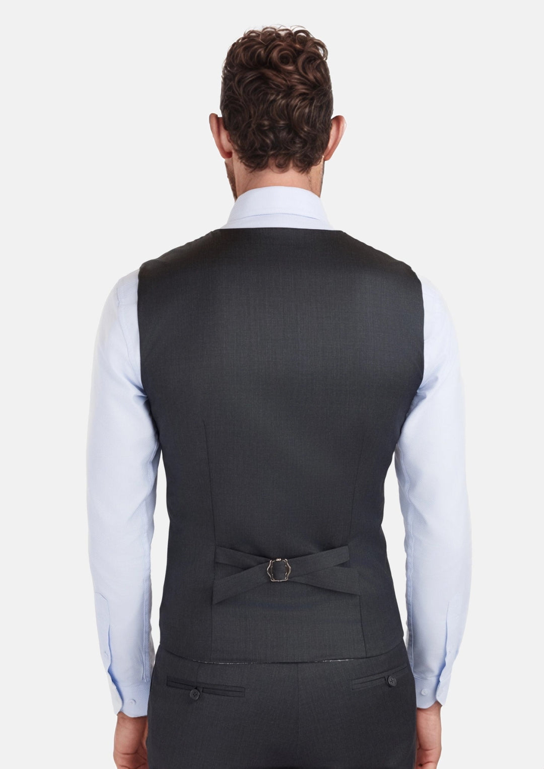 Charcoal Grey Performance Stretch Vest - SARTORO