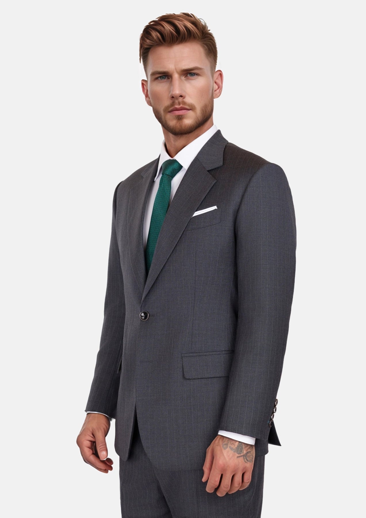 Charcoal Pinstripe Astor Suit