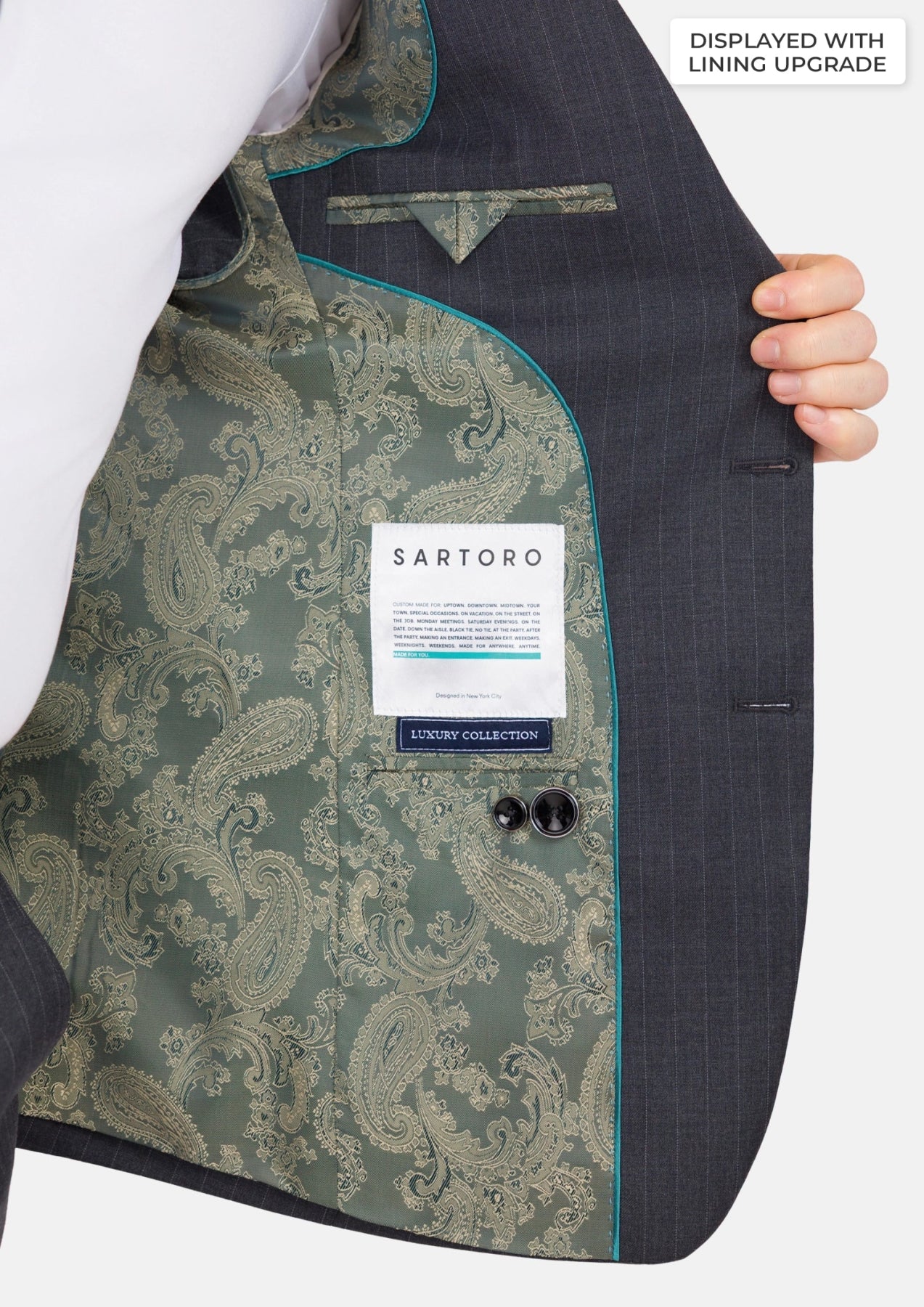 Charcoal Pinstripe Astor Suit