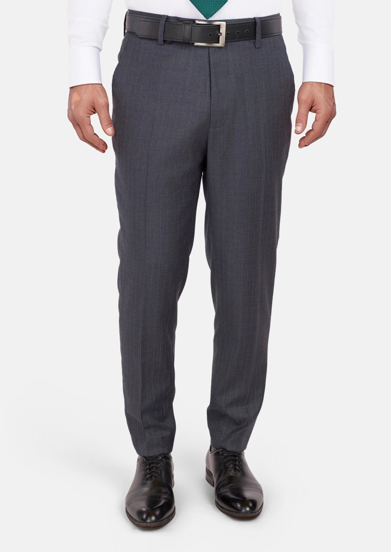 Charcoal Pinstripe Pants