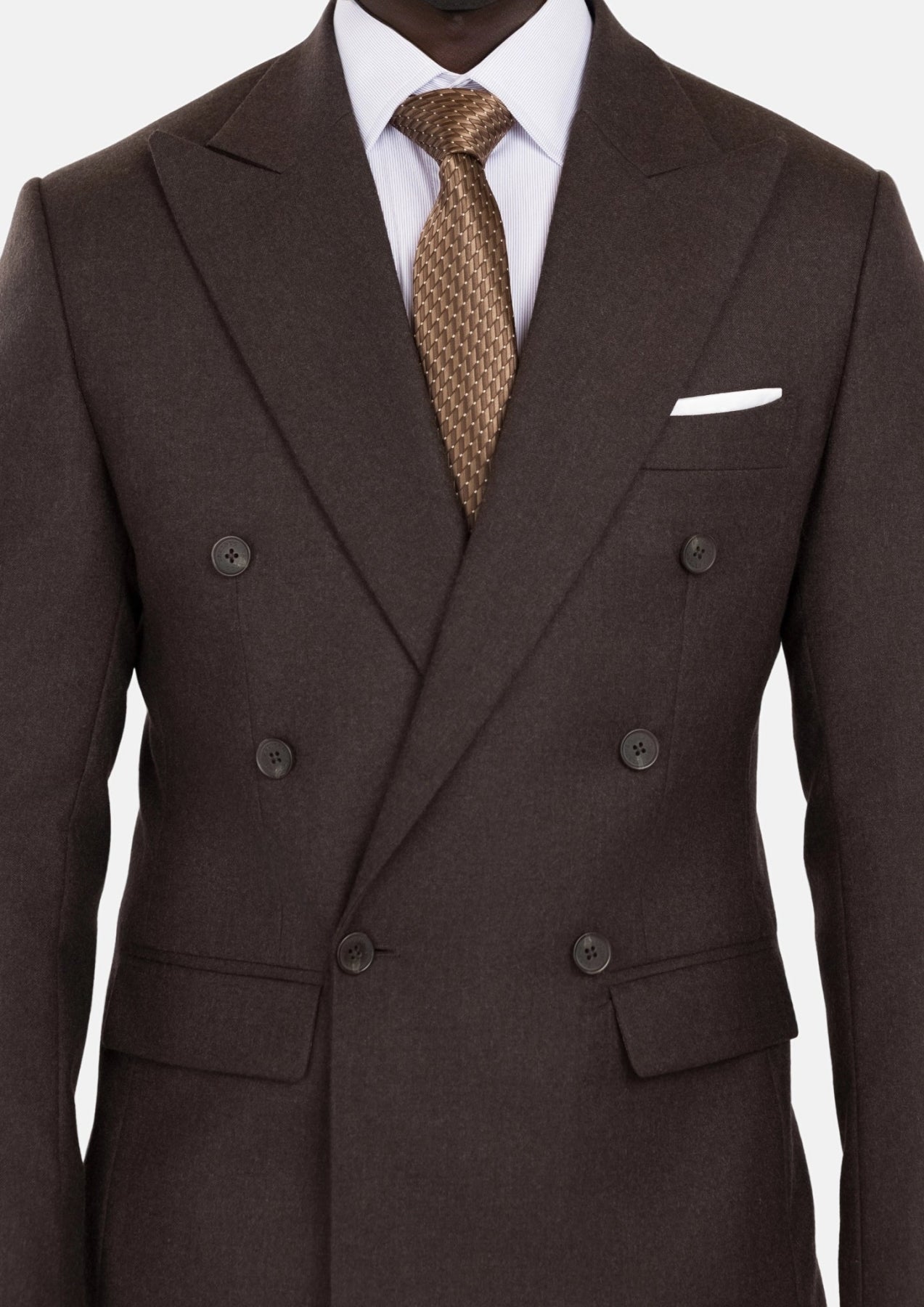 Chocolate Brown Flannel Rockafeller Jacket