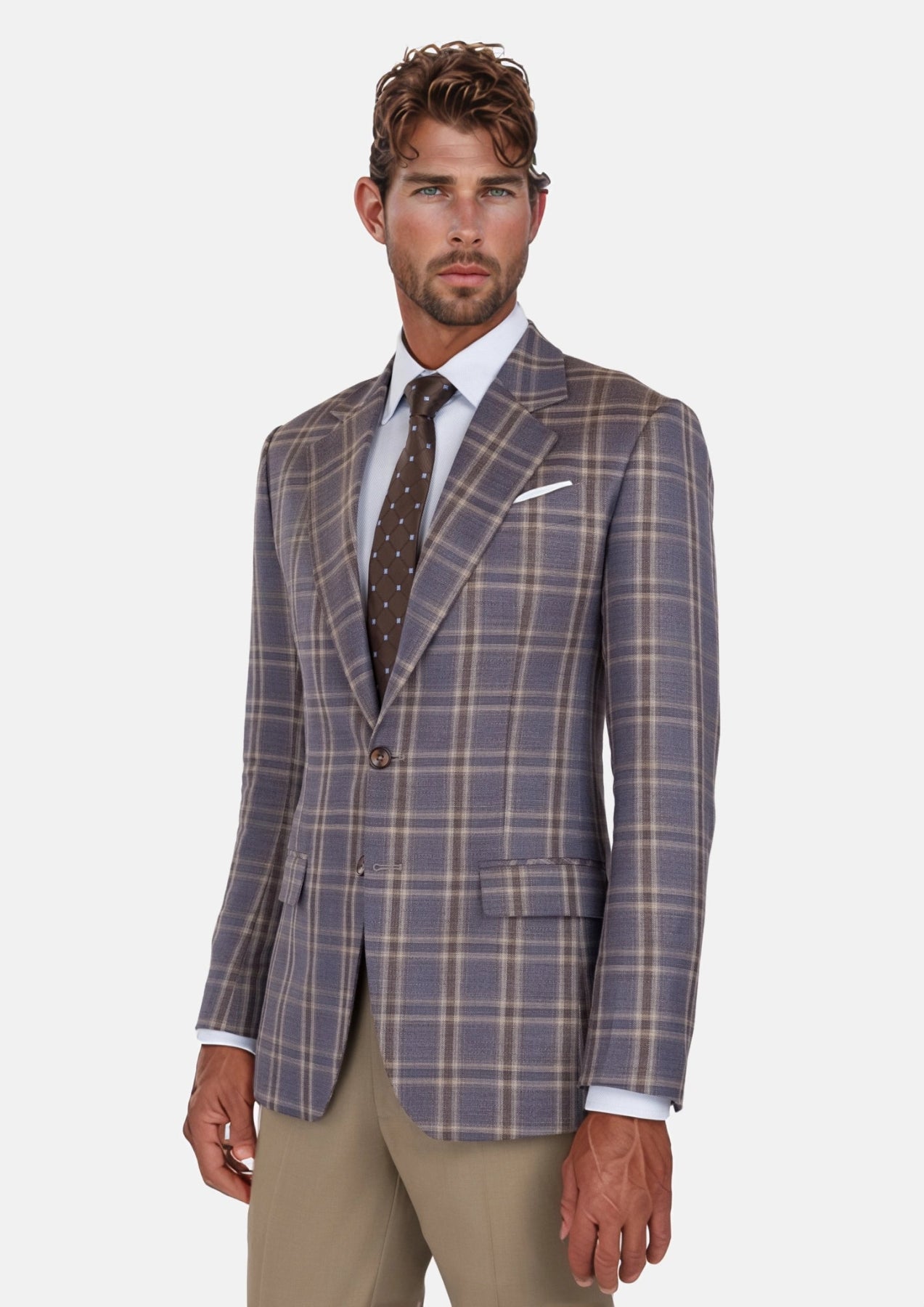 Cincinnati Lilac Checked Bamboo Jacket