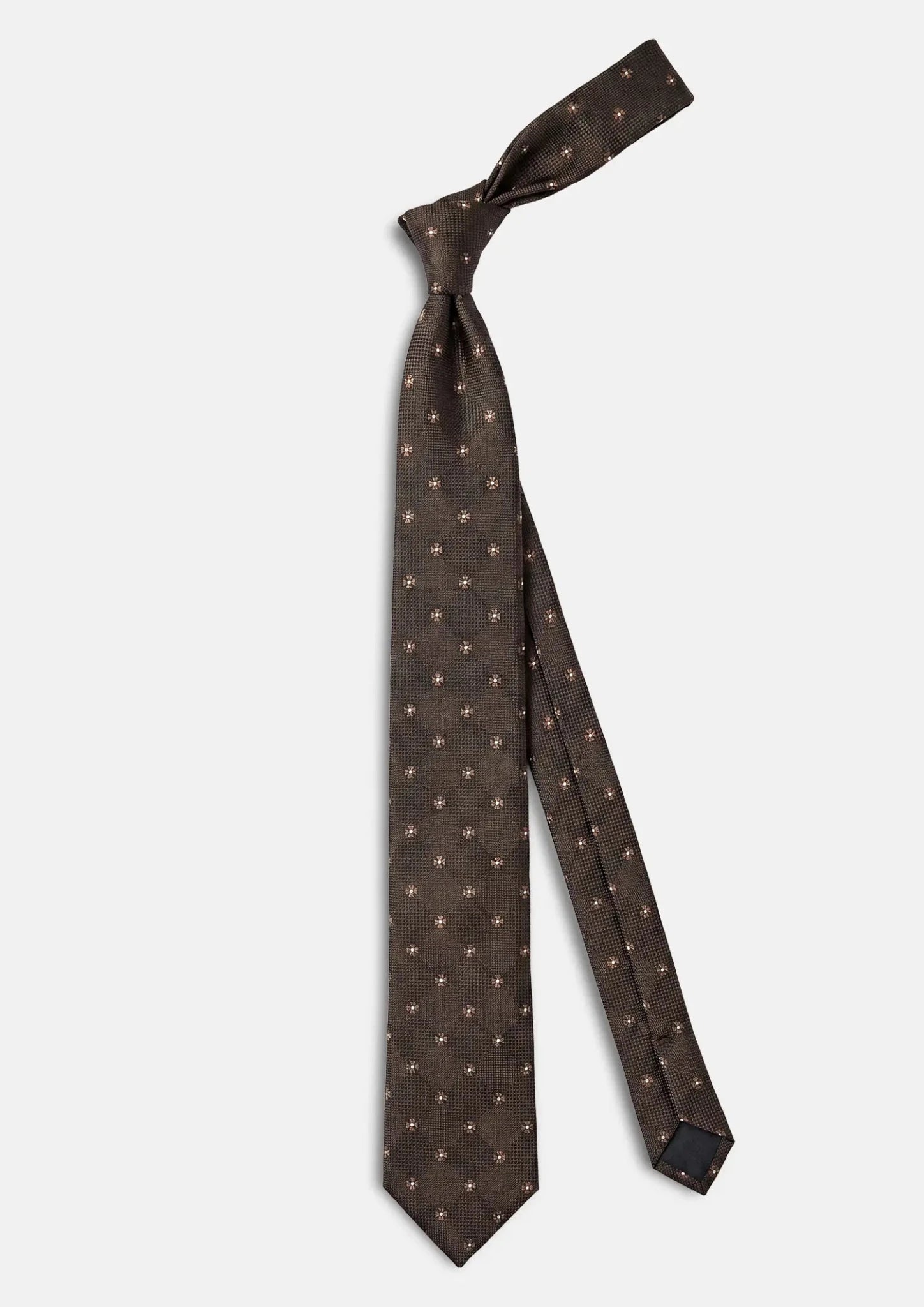 Classic Brown Patterned Tie718