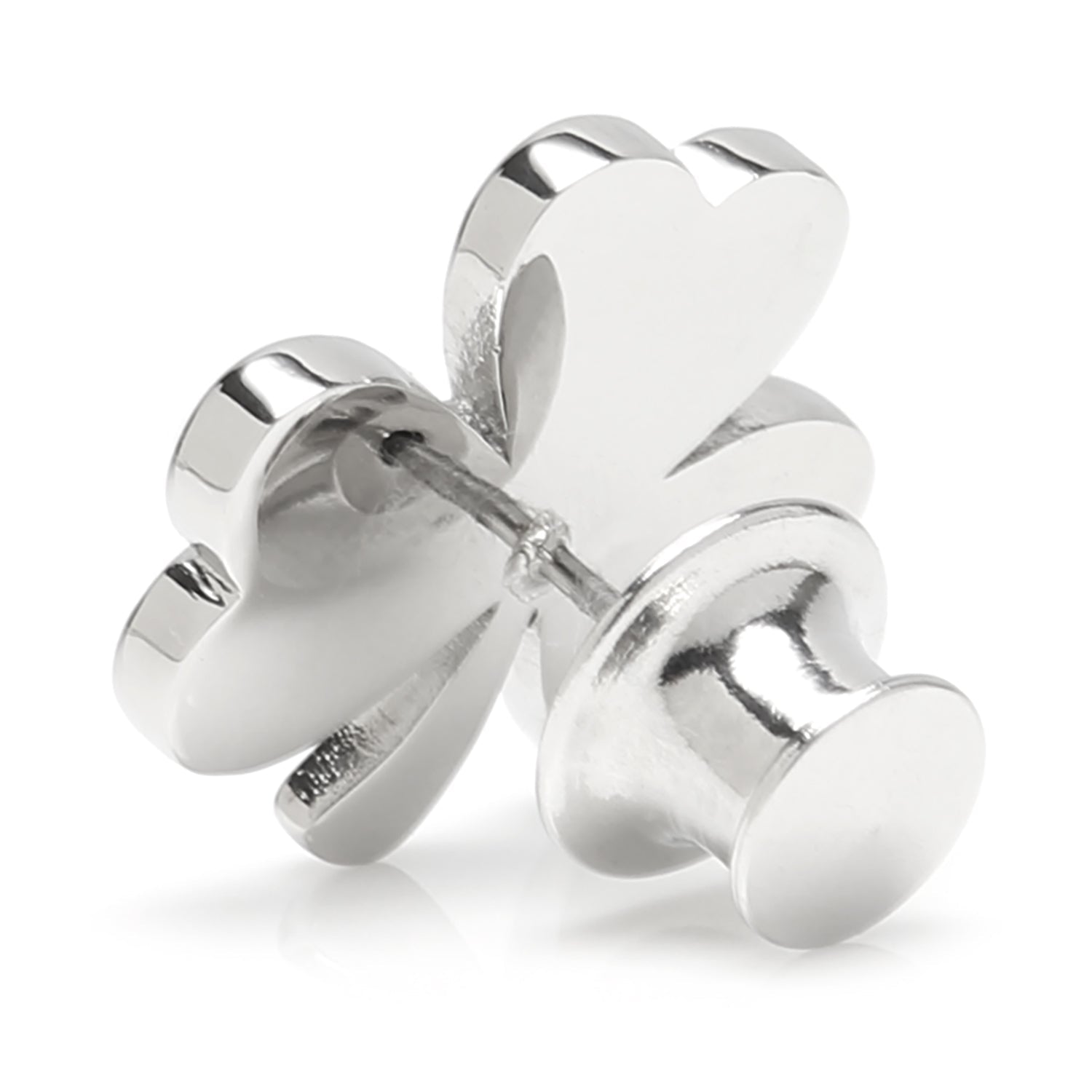 Clover Stainless Steel Lapel Pin - SARTORO826