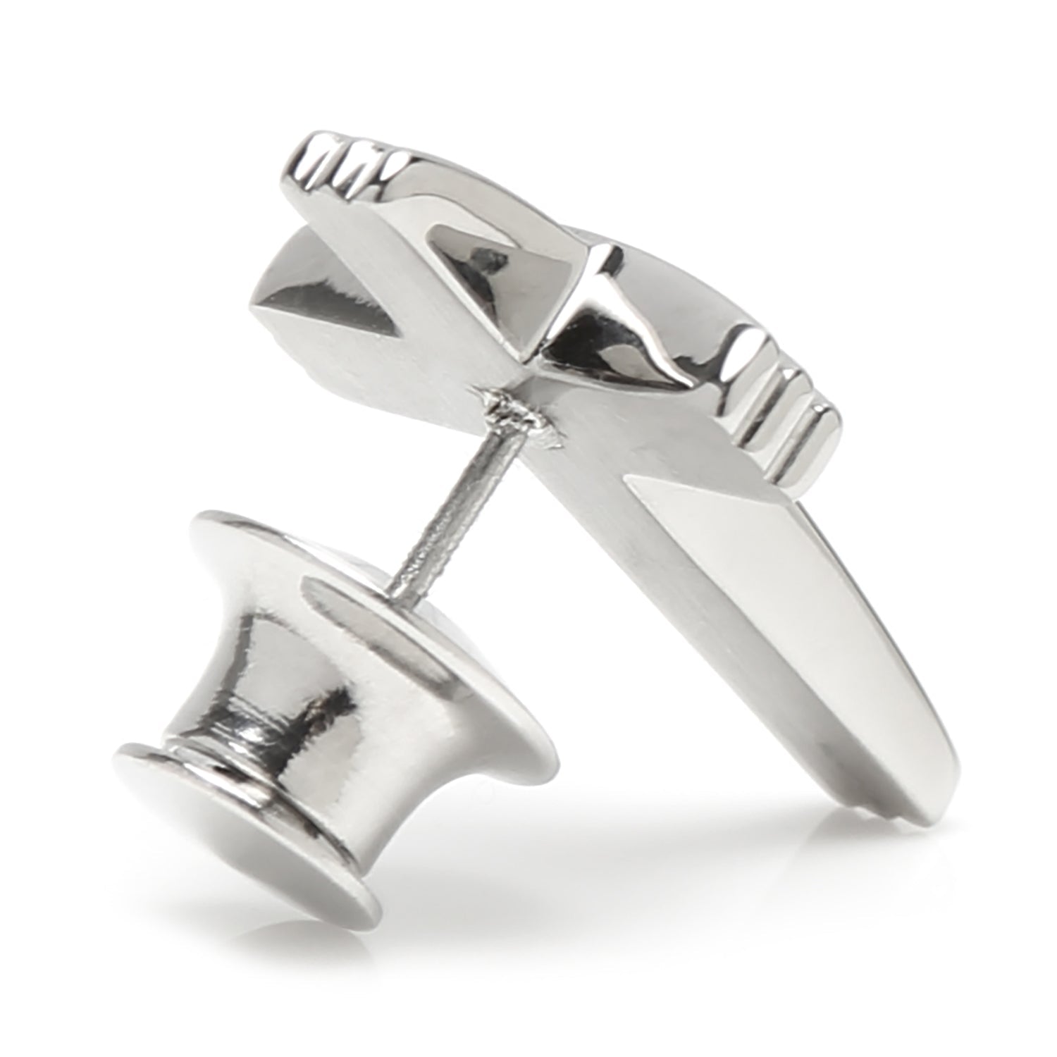 Cross Stainless Steel Lapel Pin - SARTORO620