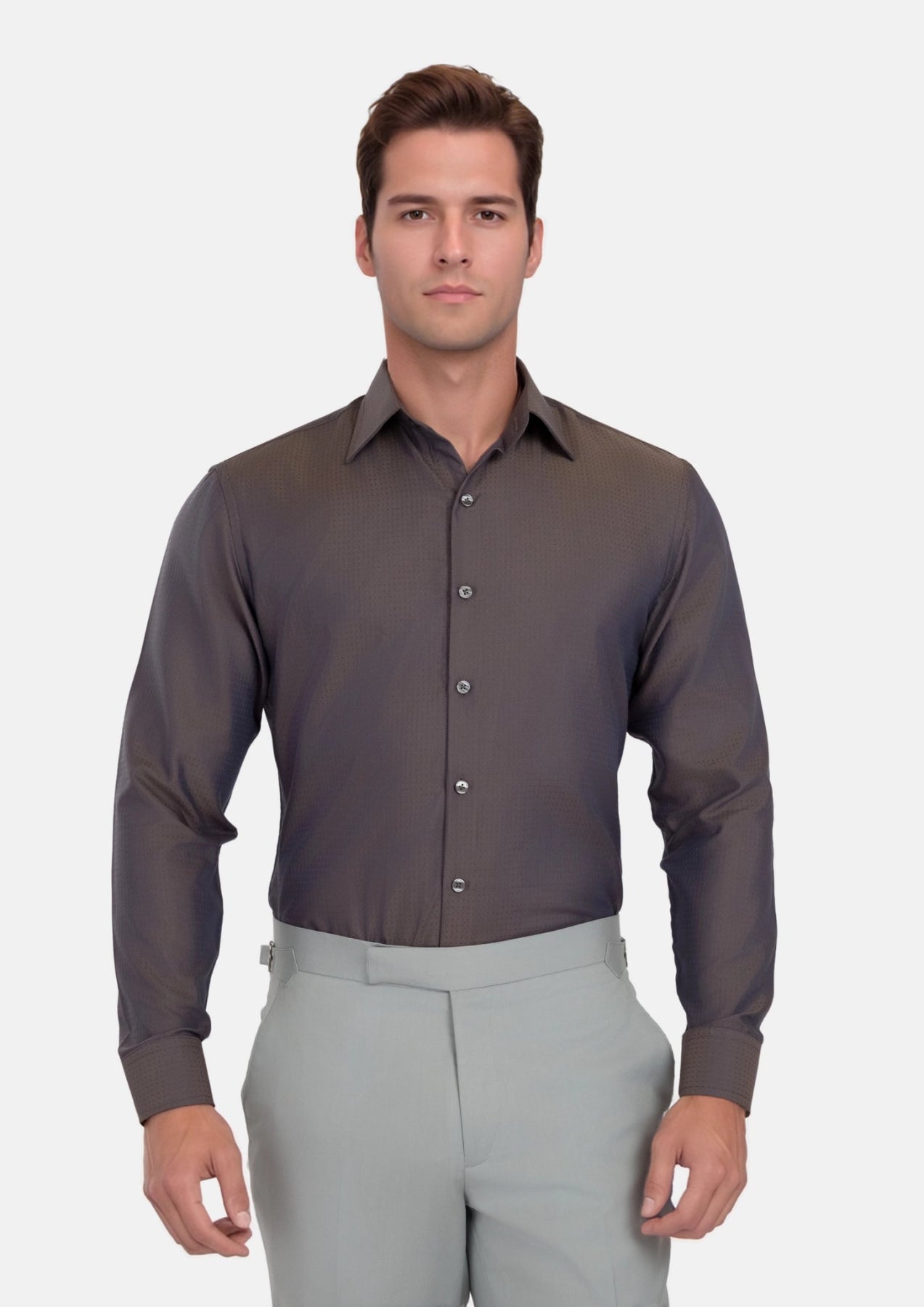 Dark Brown Shirt - SARTORO488