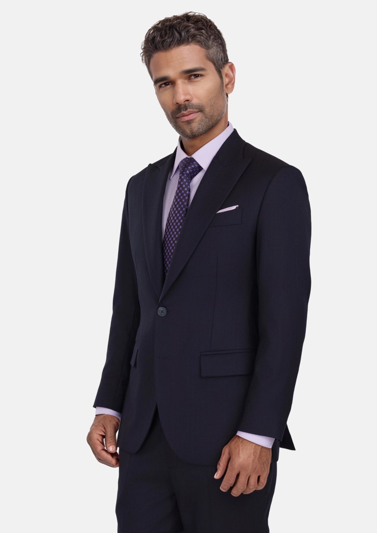 Deep Navy Herringbone Bryant Suit