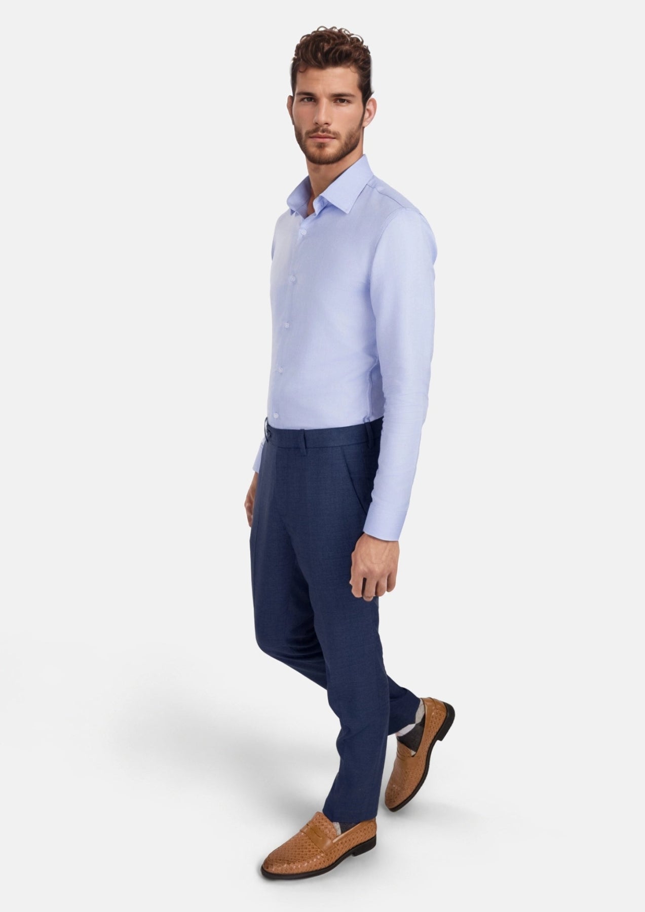 Delft Blue Bamboo Pants