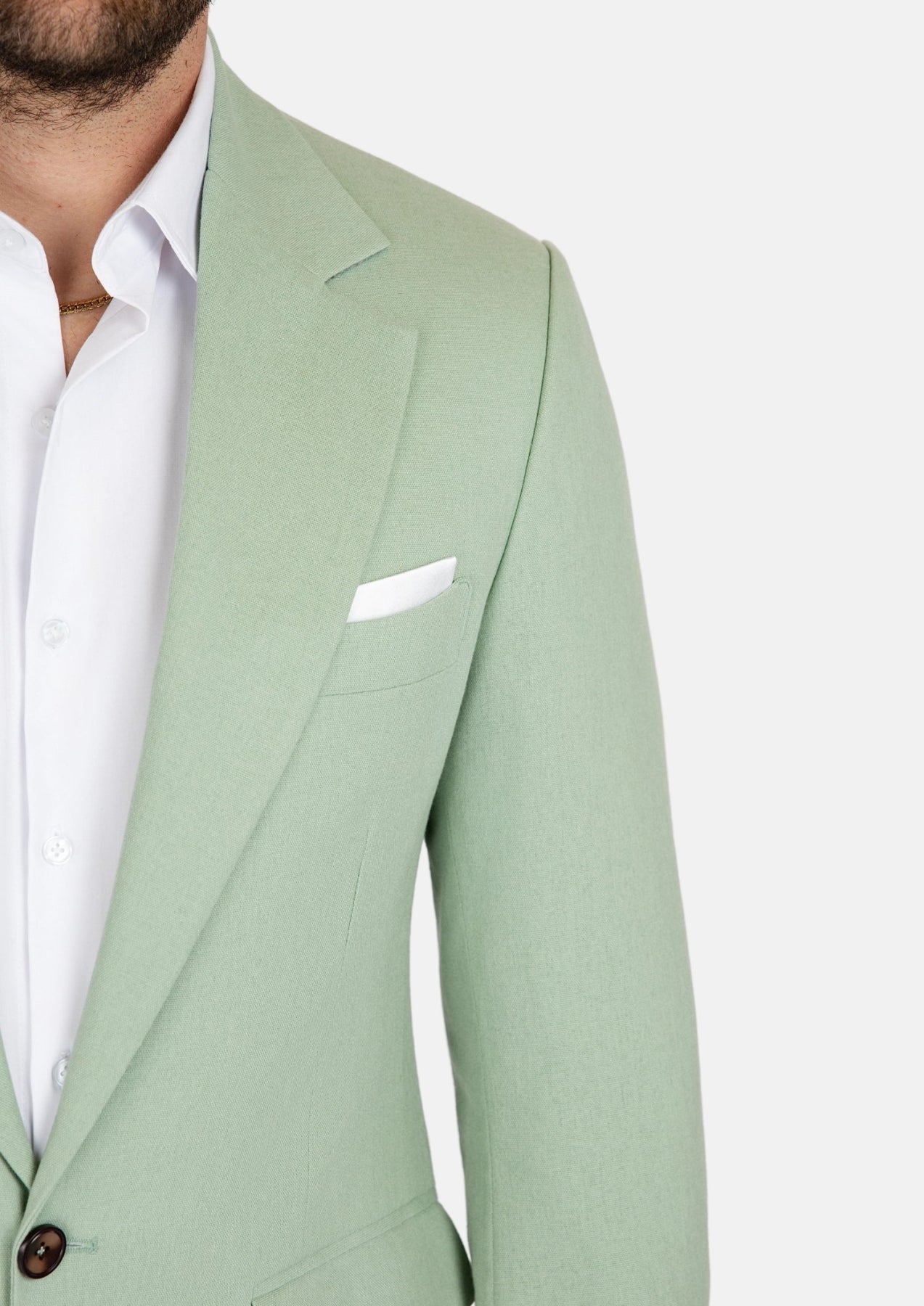 Eldridge Fern Green Linen Suit - SARTORO125
