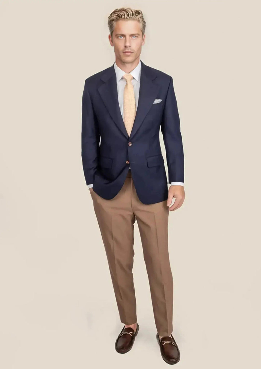 Ellis Stratos Blue Sharkskin Jacket - SARTORO