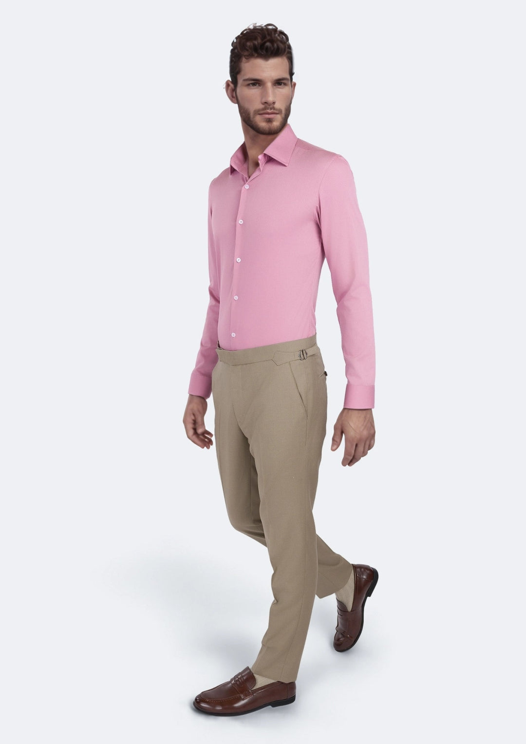 Flamingo Jacquard Bamboo Shirt - SARTORO