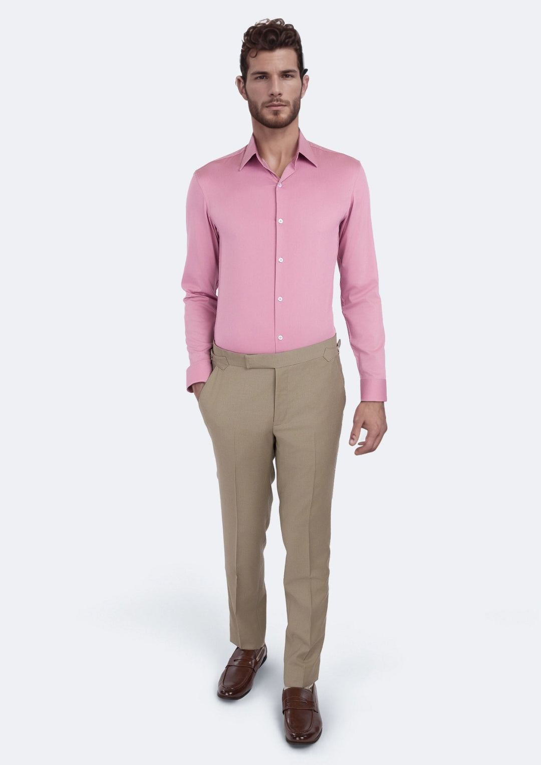 Flamingo Jacquard Bamboo Shirt - SARTORO