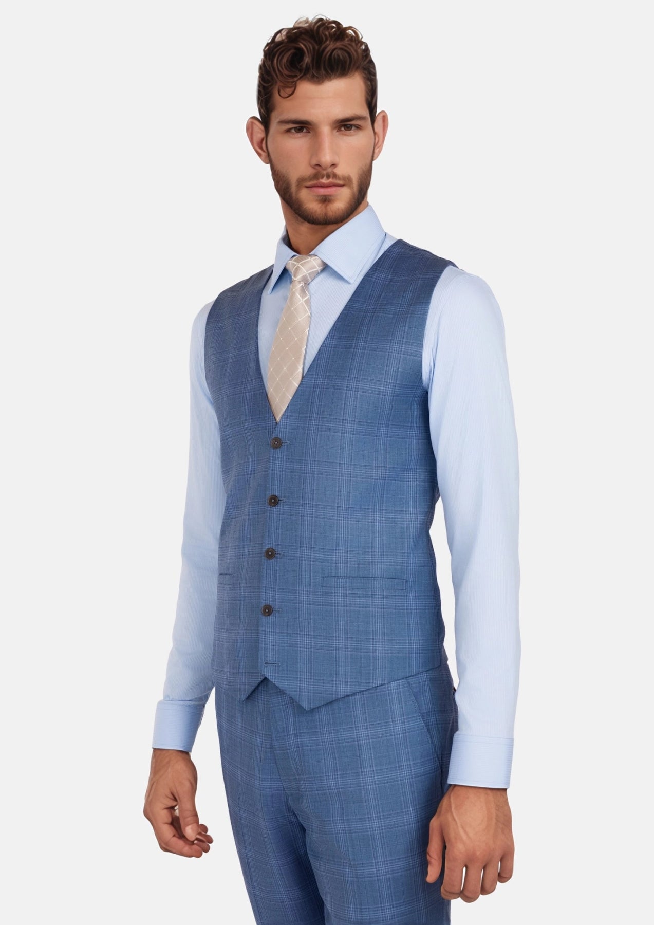Fresno Blue Vest - SARTORO949