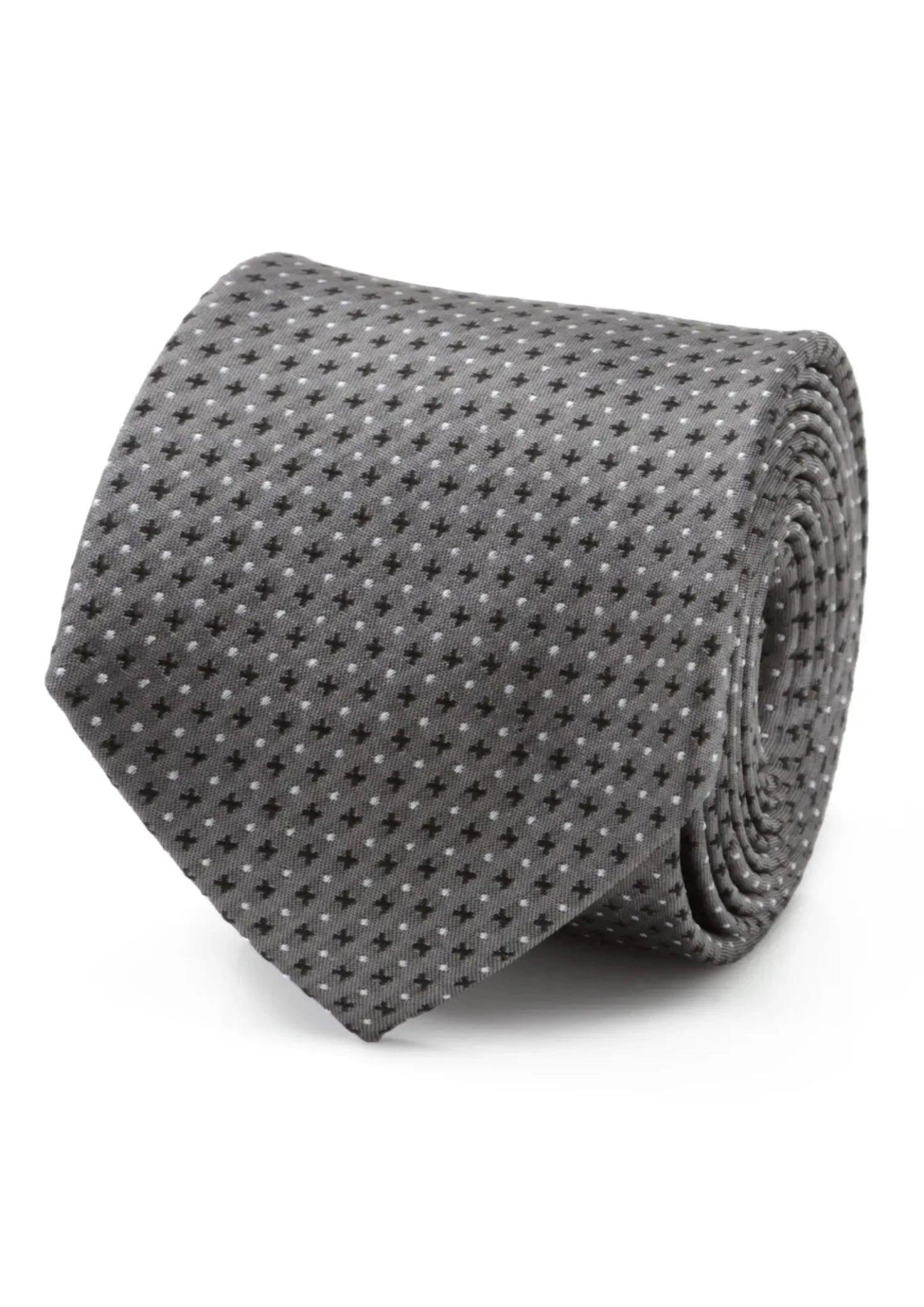 Gray Cross Dot-Men's Tie192
