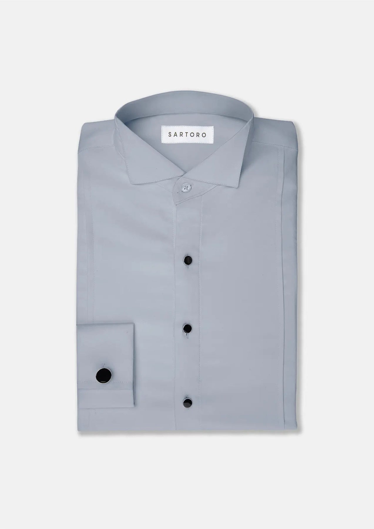 Men's Grey Bamboo Tuxedo Shirt