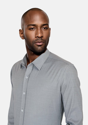 Grey Ultrasoft Bamboo Shirt - SARTORO