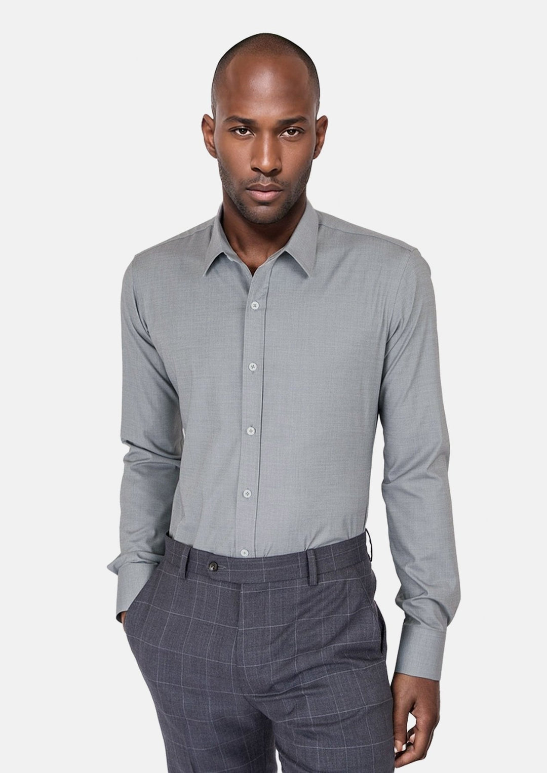 Grey Ultrasoft Bamboo Shirt - SARTORO