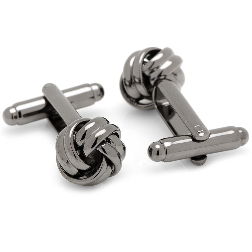Gunmetal Knot Cufflinks - SARTORO202
