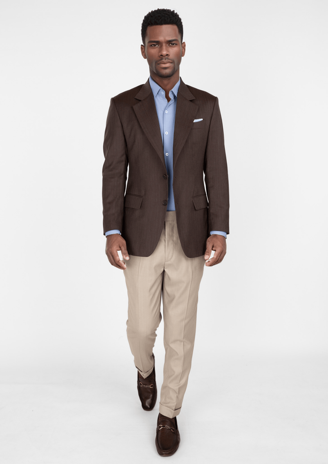 Hickory Brown Herringbone Ellis Jacket - SARTORO