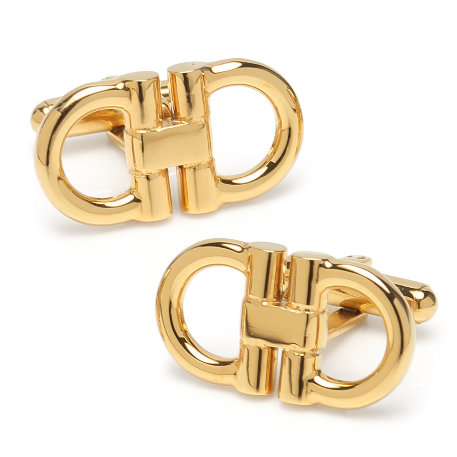 Horse Bit Gold Stainless Steel Cufflinks130