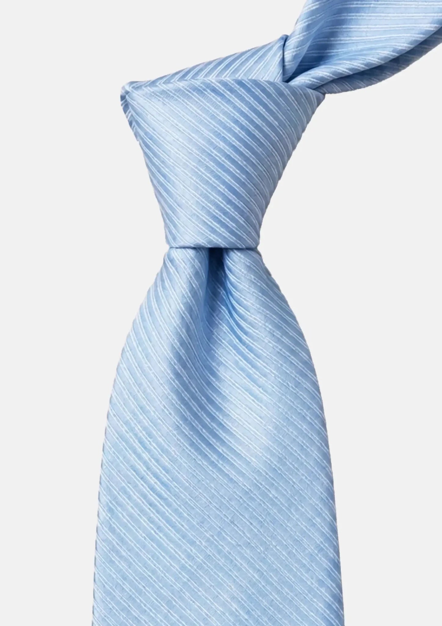 Ice Blue Pinstripe Tie - SARTORO910