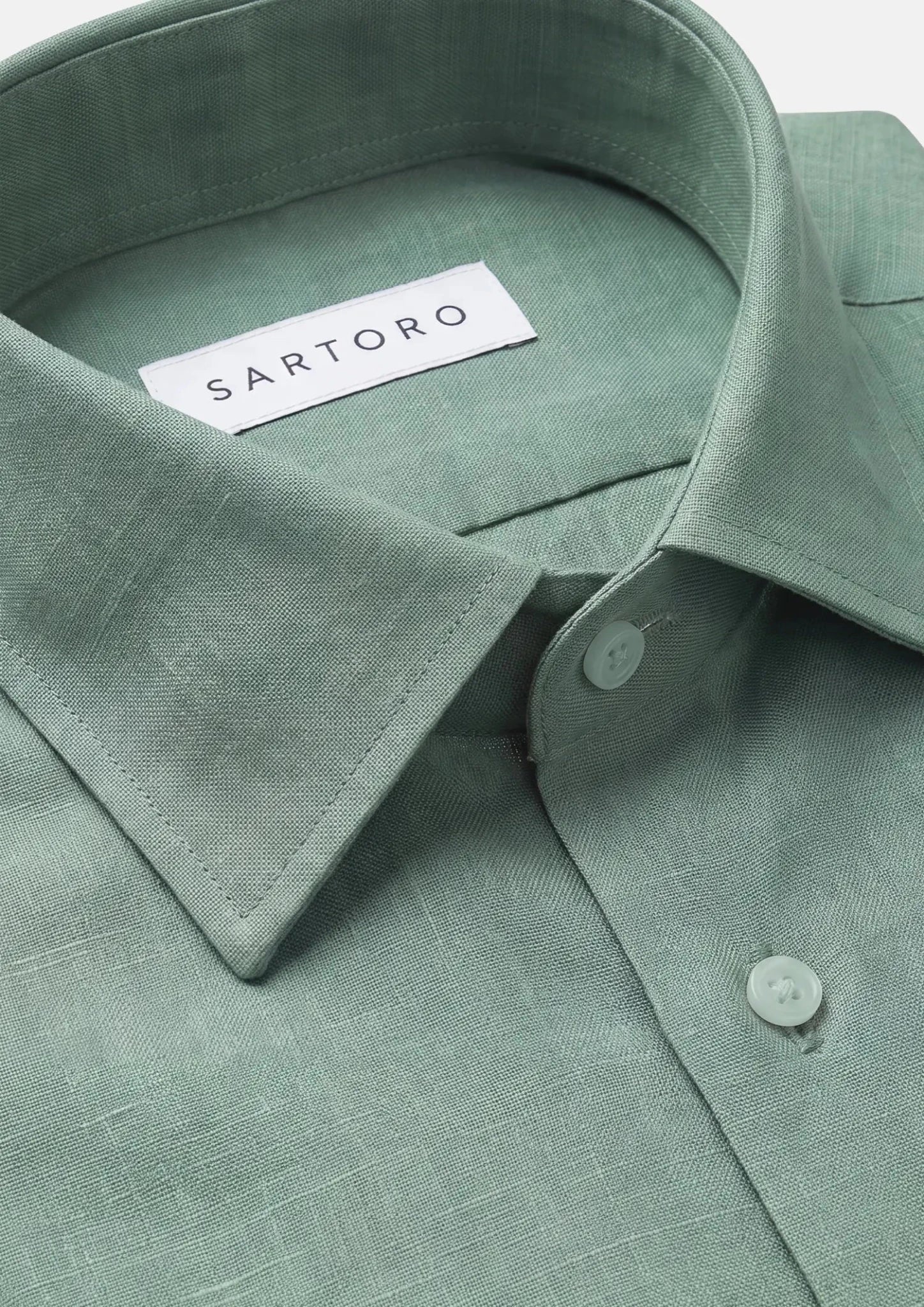 Jade Green Linen Shirt394