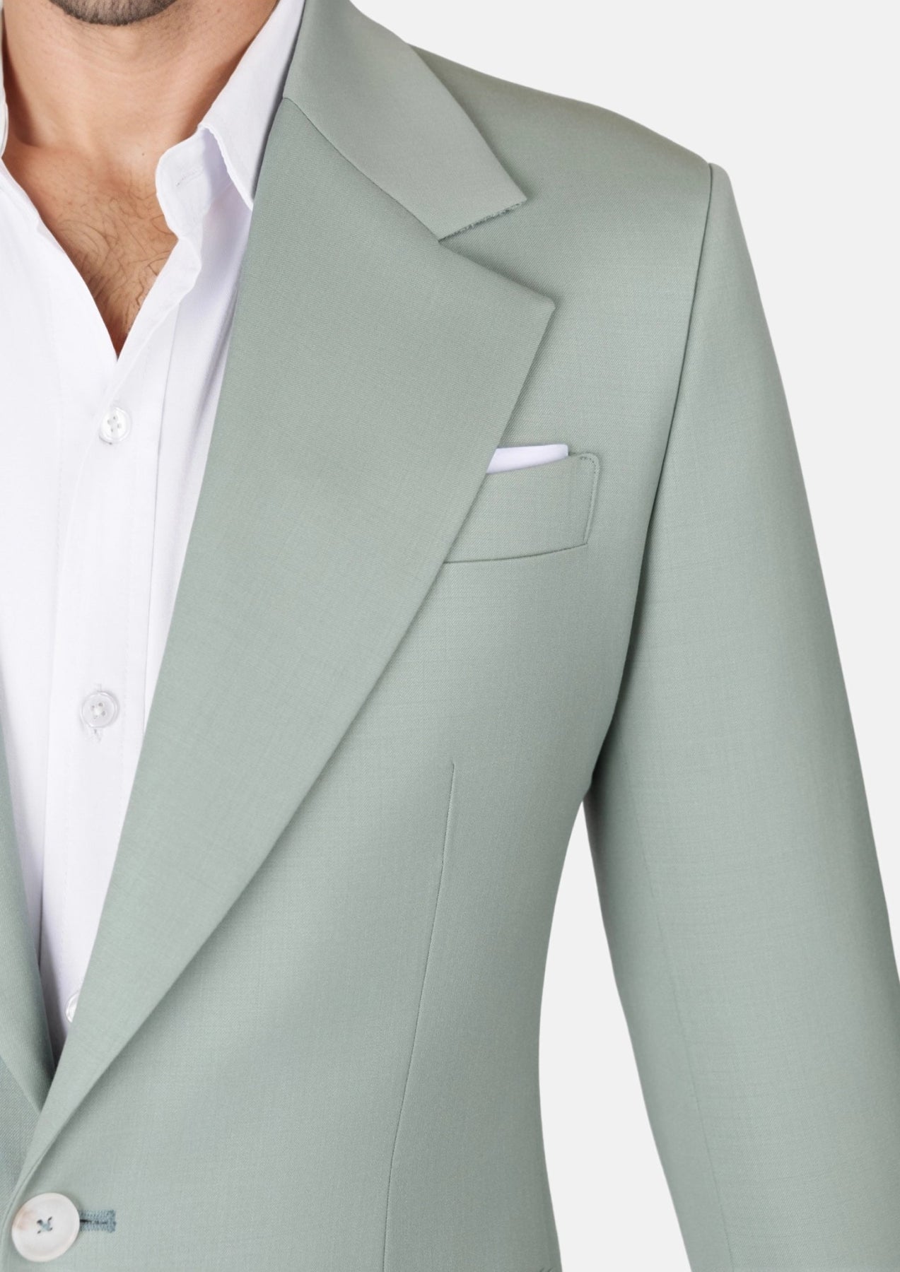 Jade Green Performance Wool Suit - SARTORO159