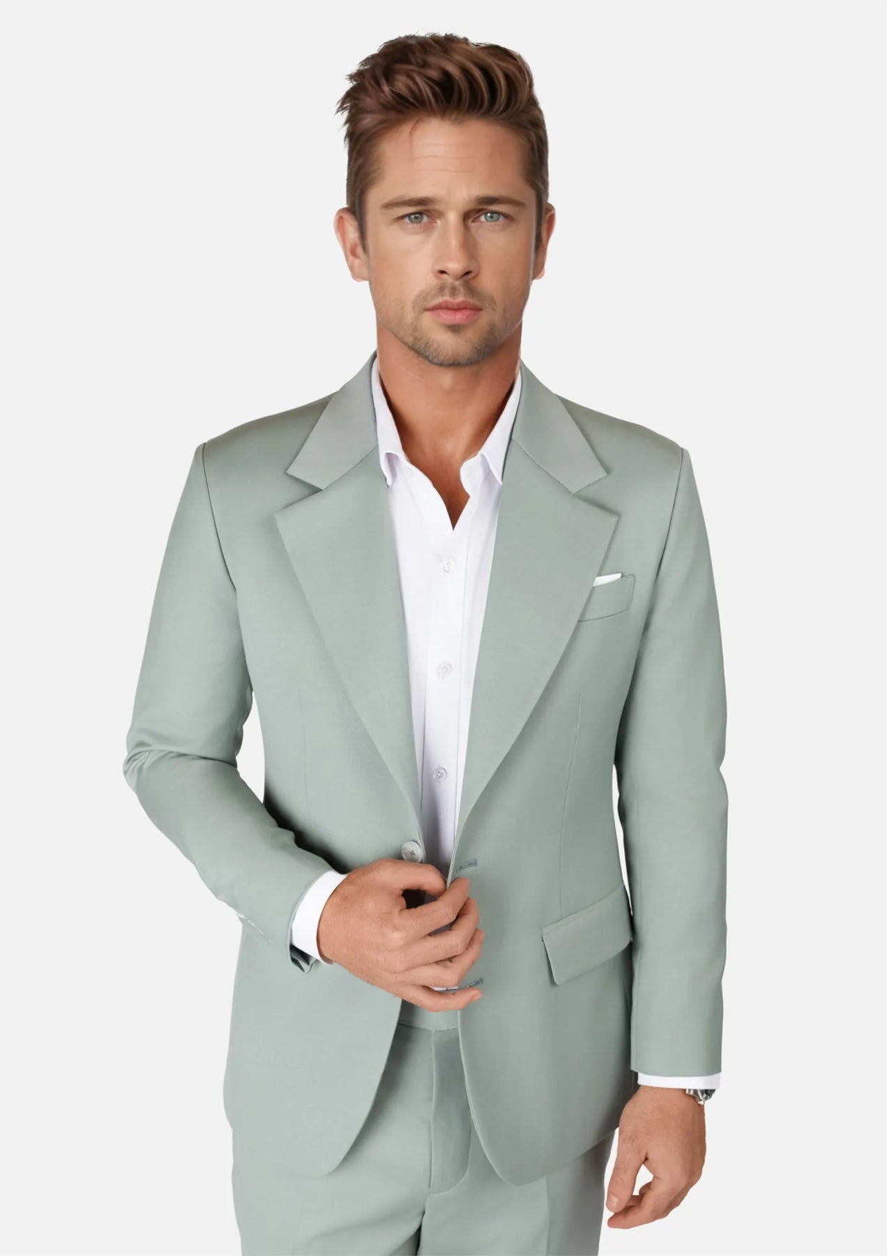 Jade Green Performance Wool Suit28