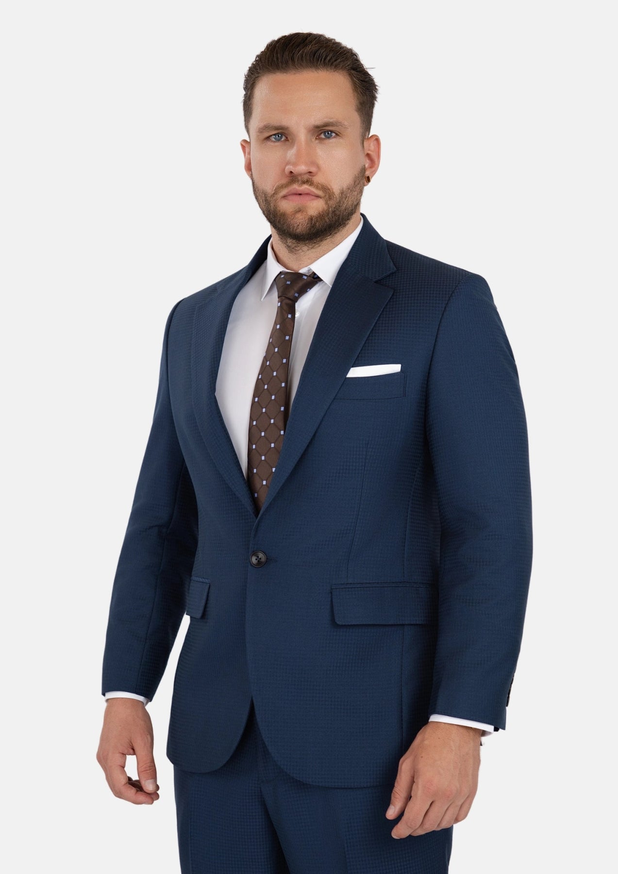 Lafayette Blue Microcheck Suit - SARTORO