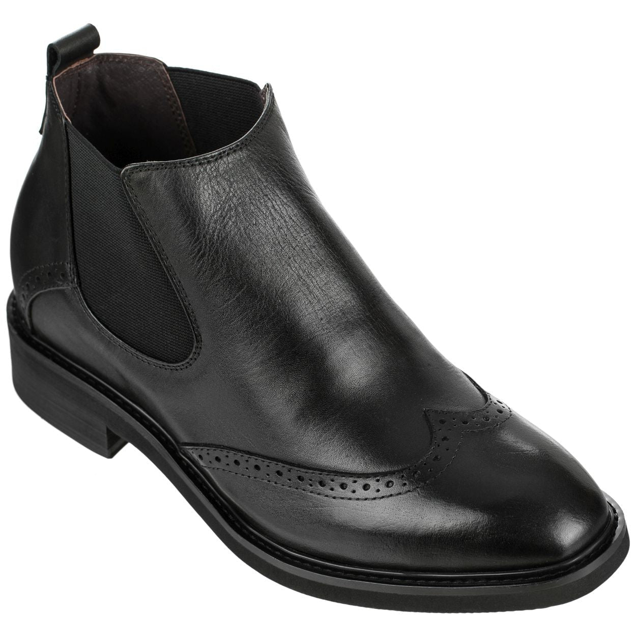 Leather Wing-Tip Ankle Boots - Three Inches - K28802 - SARTORO270