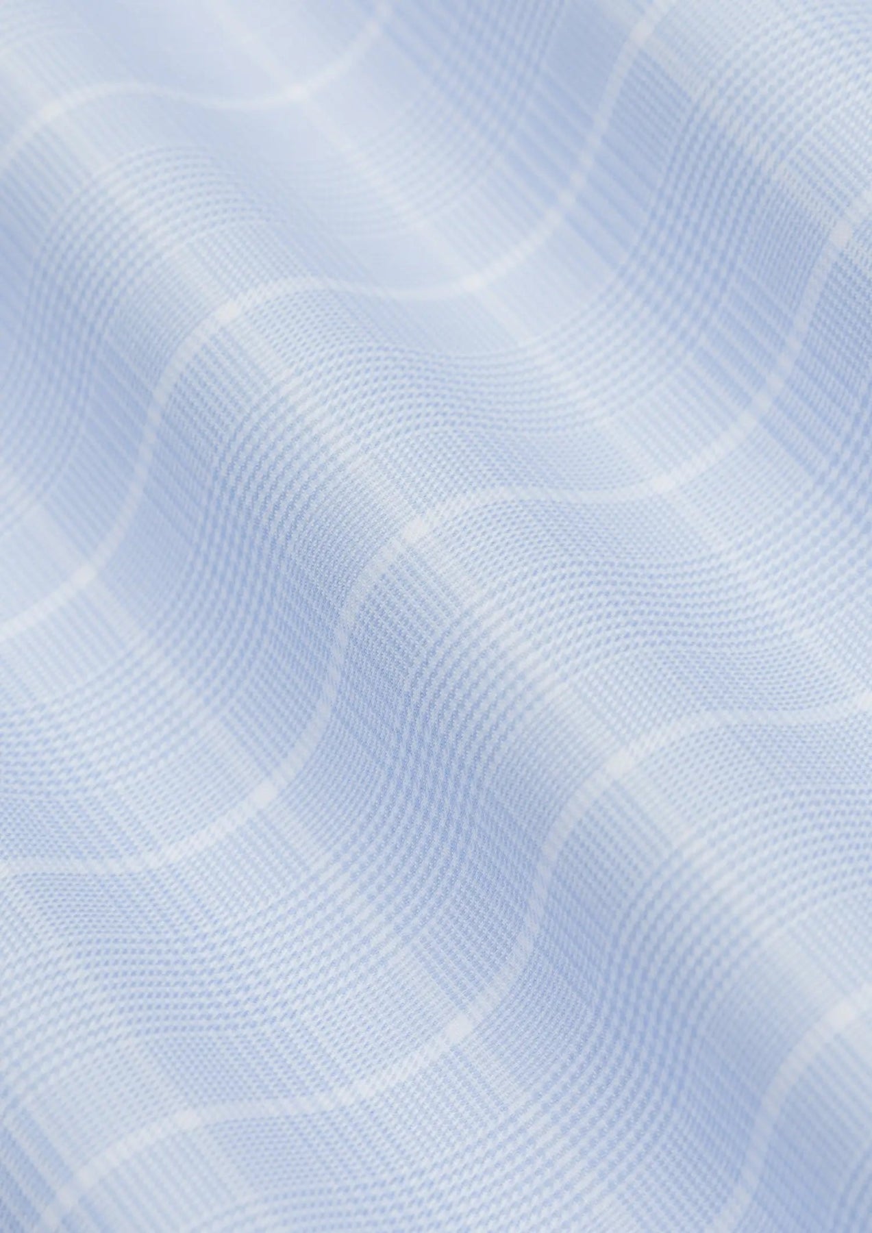 Ice Blue Glen Check Shirt922