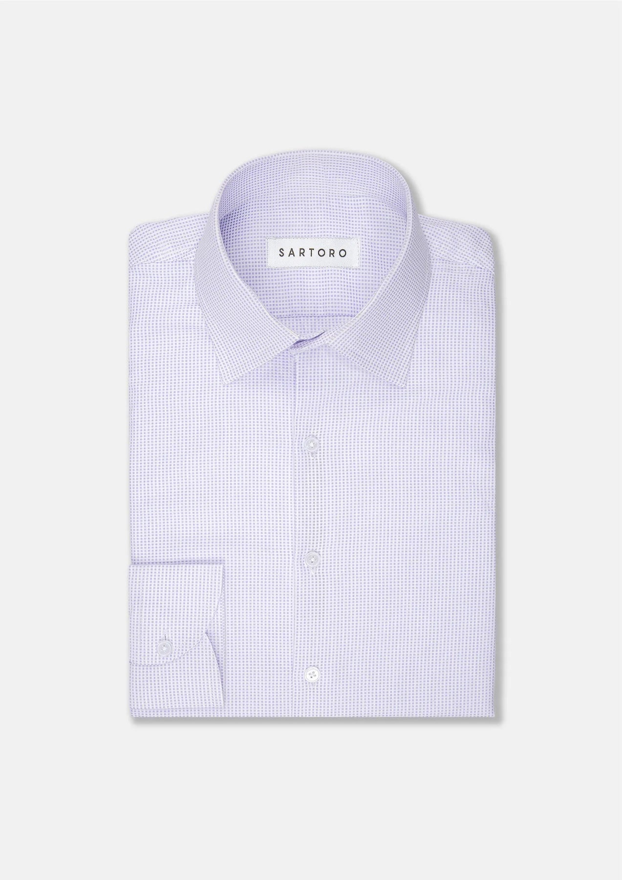 Lavender Microcheck Shirt