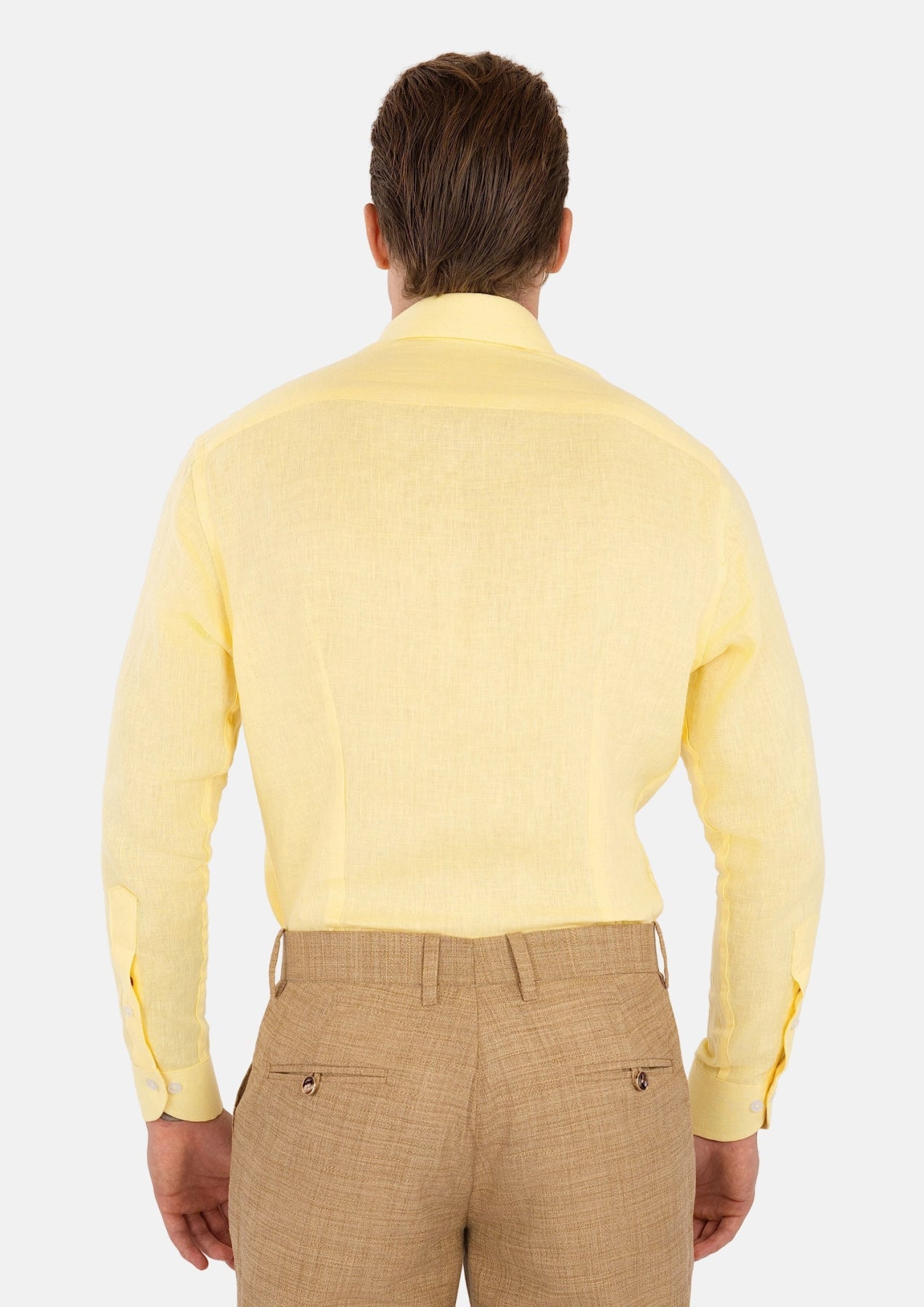 Light Yellow Linen Shirt