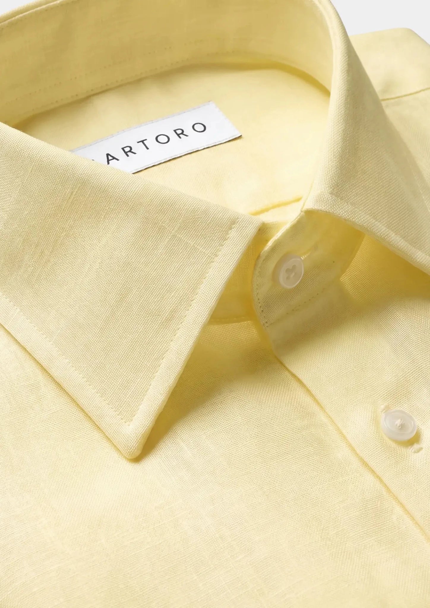 Light Yellow Linen Shirt721