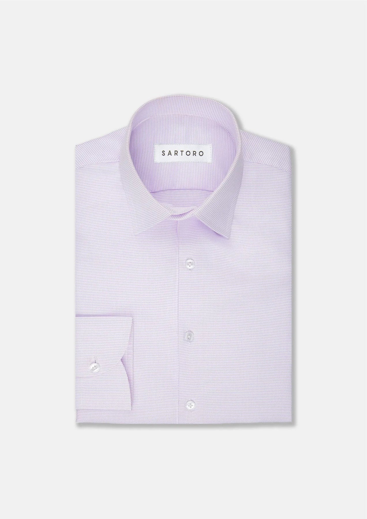 Lilac Textured Shirt - SARTORO693