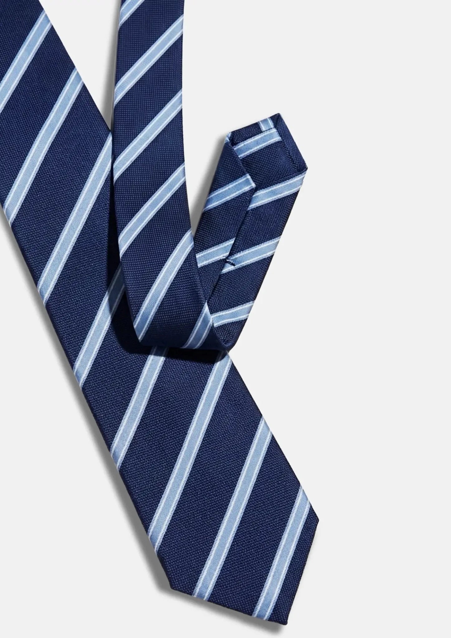 Midnight Blue Ice Stripe Tie343
