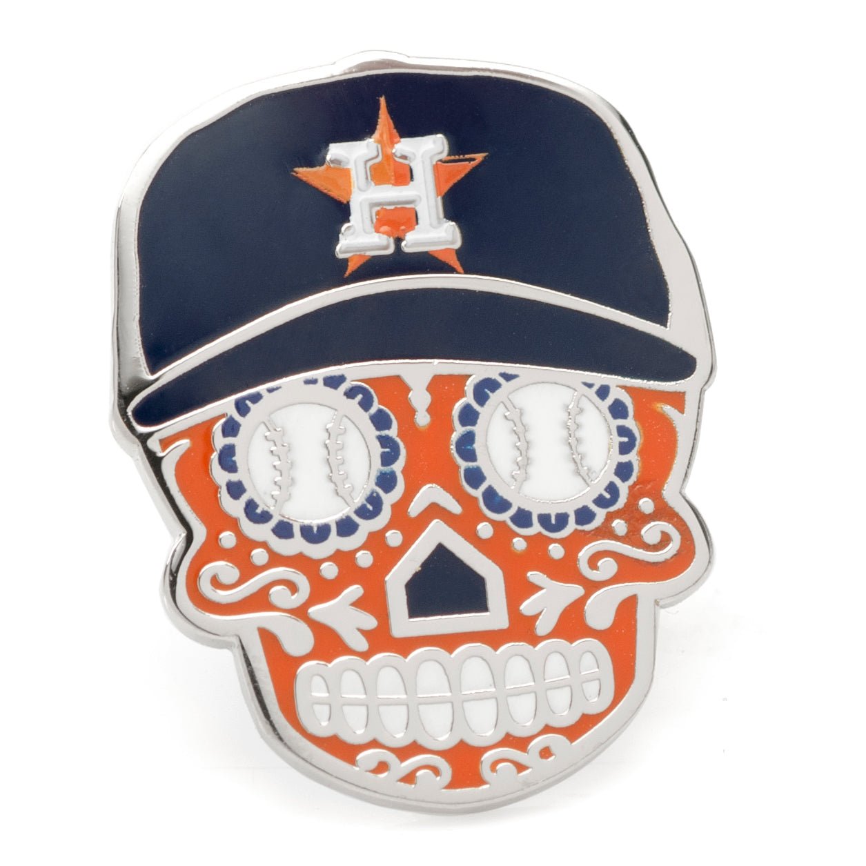 MLB Houston Astros Sugar Skull Lapel Pin202