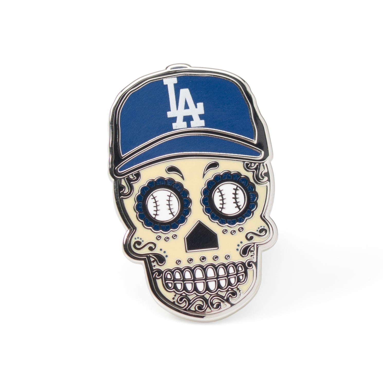 MLB LA Dodgers Sugar Skull Lapel Pin536