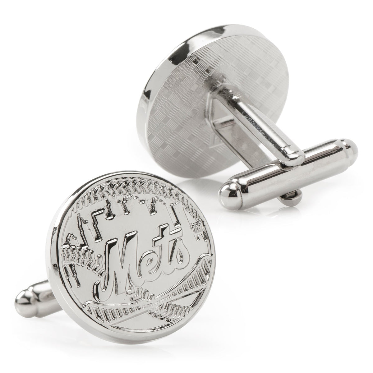 MLB New York Mets Silver Edition Cufflinks - SARTORO872