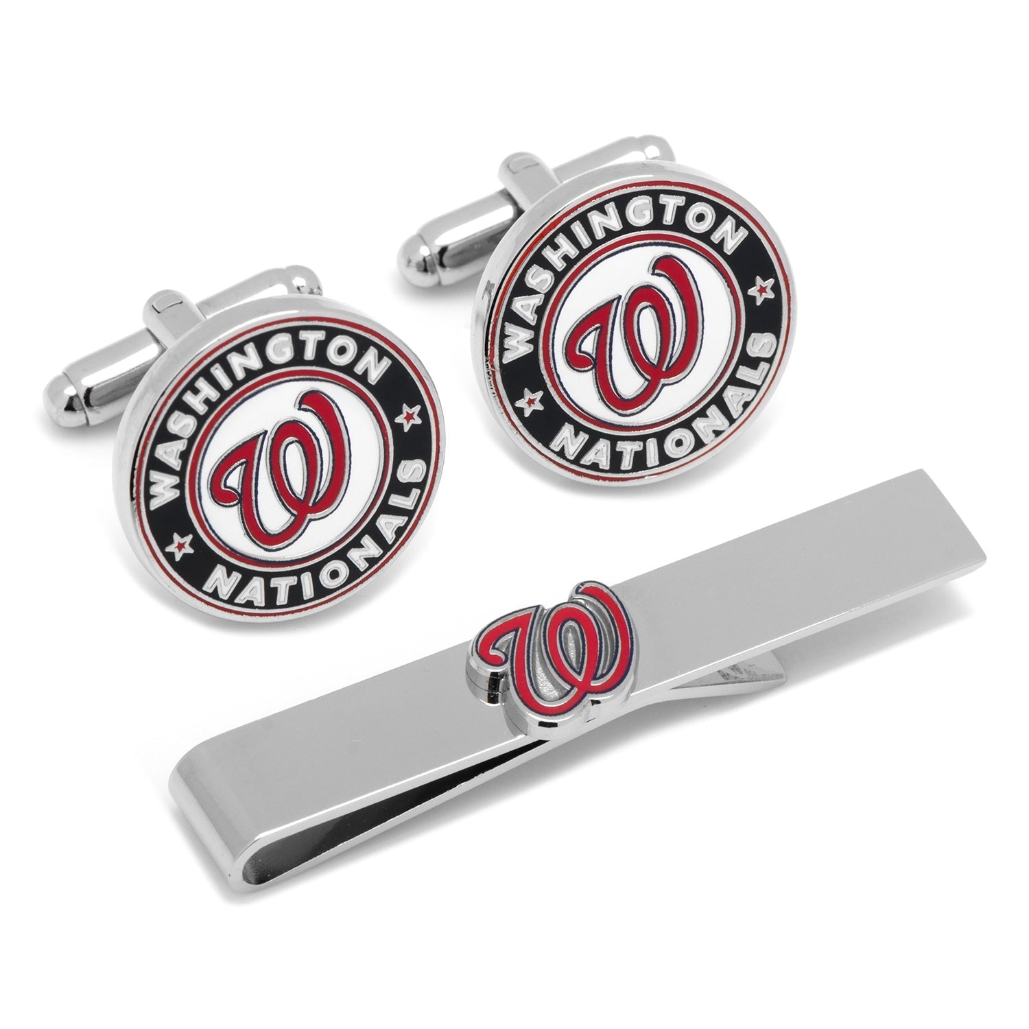 MLB Washington Nationals Cufflinks and Tie Bar Gift Set384