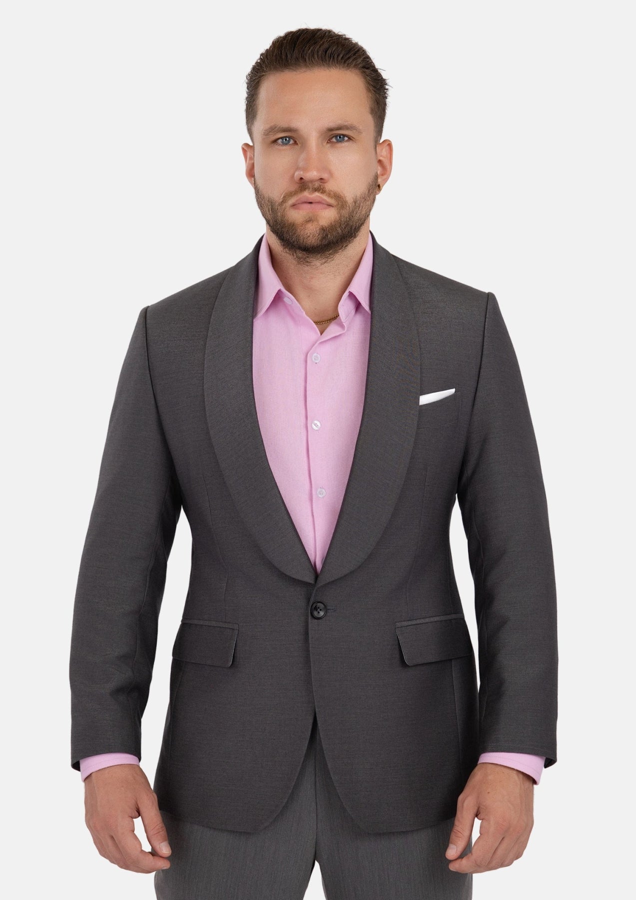 Monroe Shimmer Grey Jacket - SARTORO892