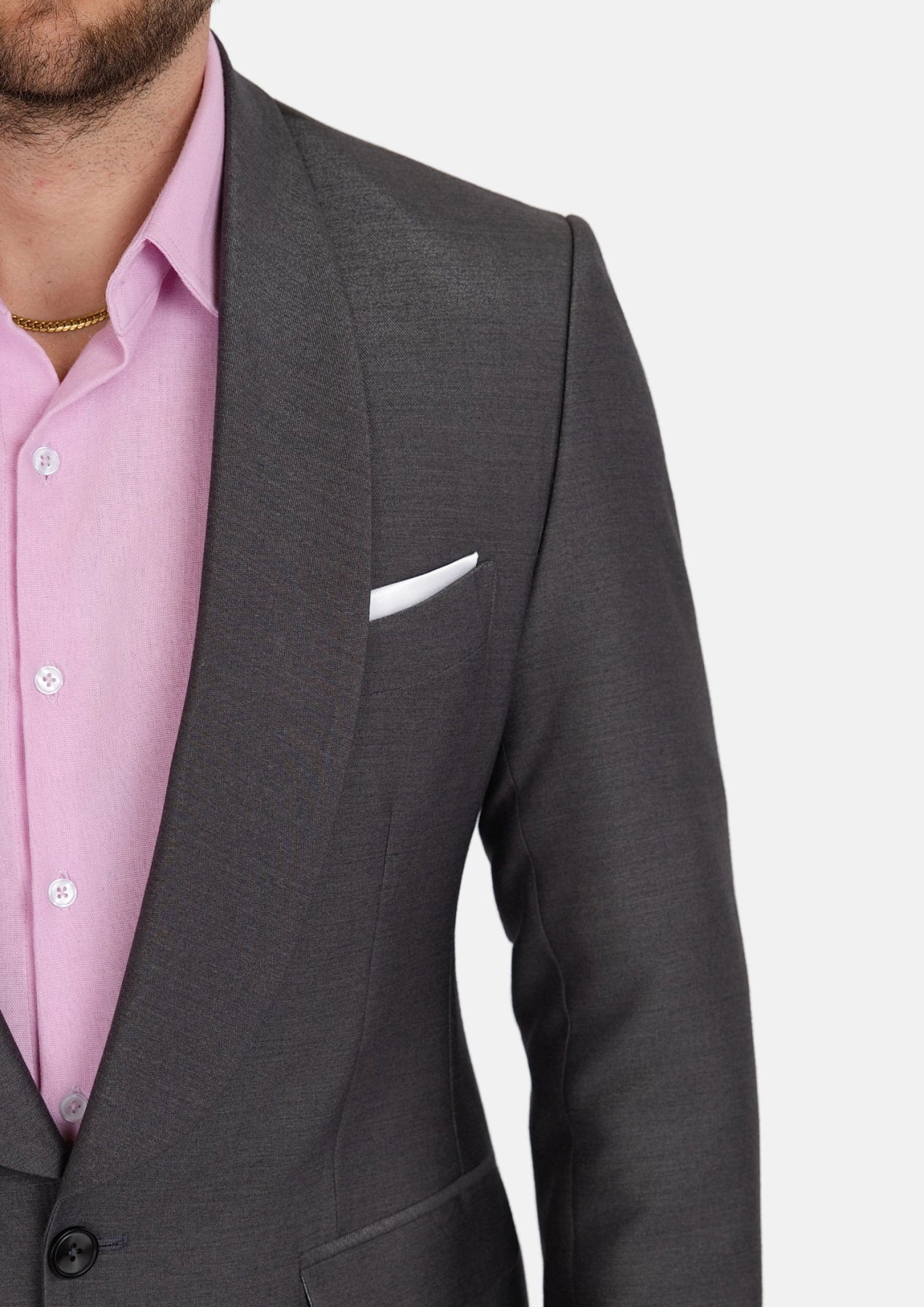Monroe Shimmer Grey Jacket - SARTORO110