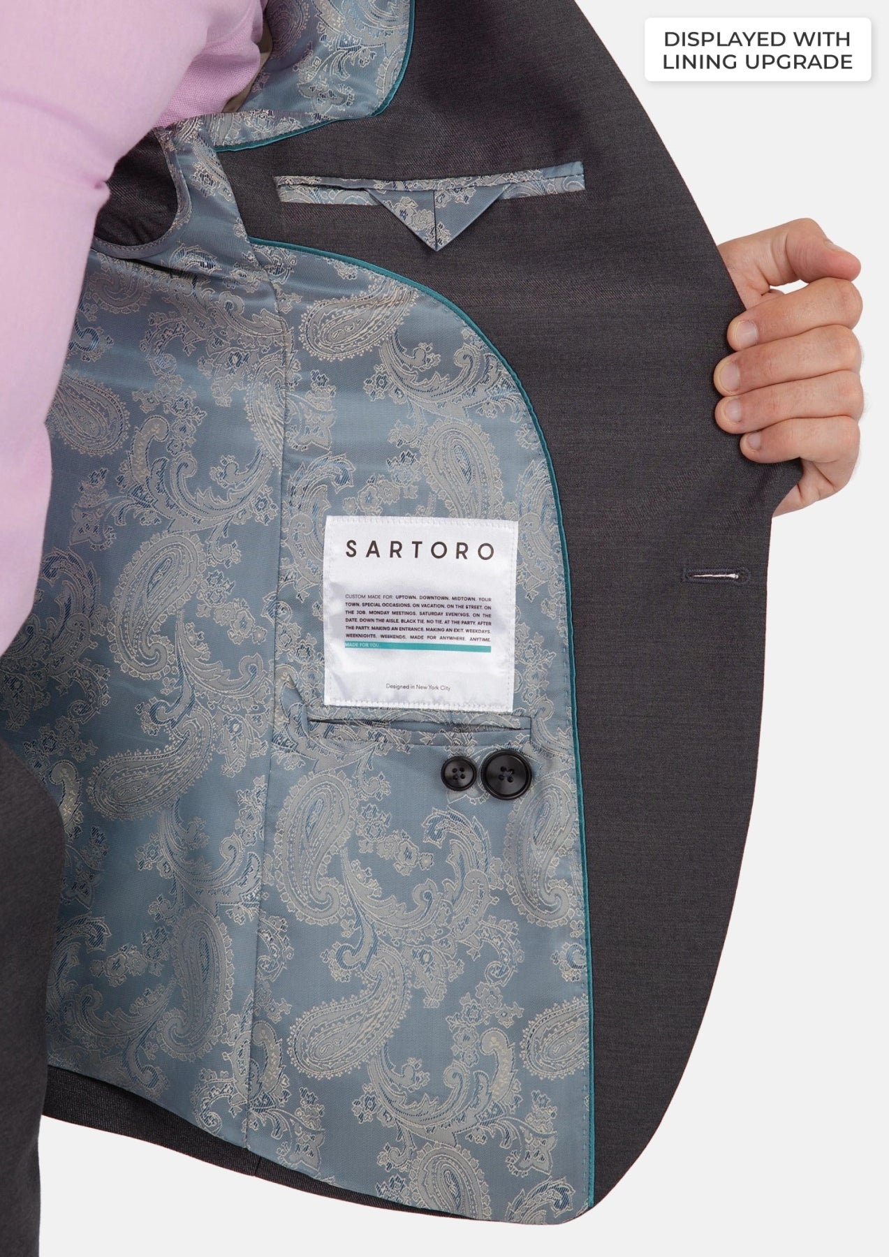 Monroe Shimmer Grey Suit