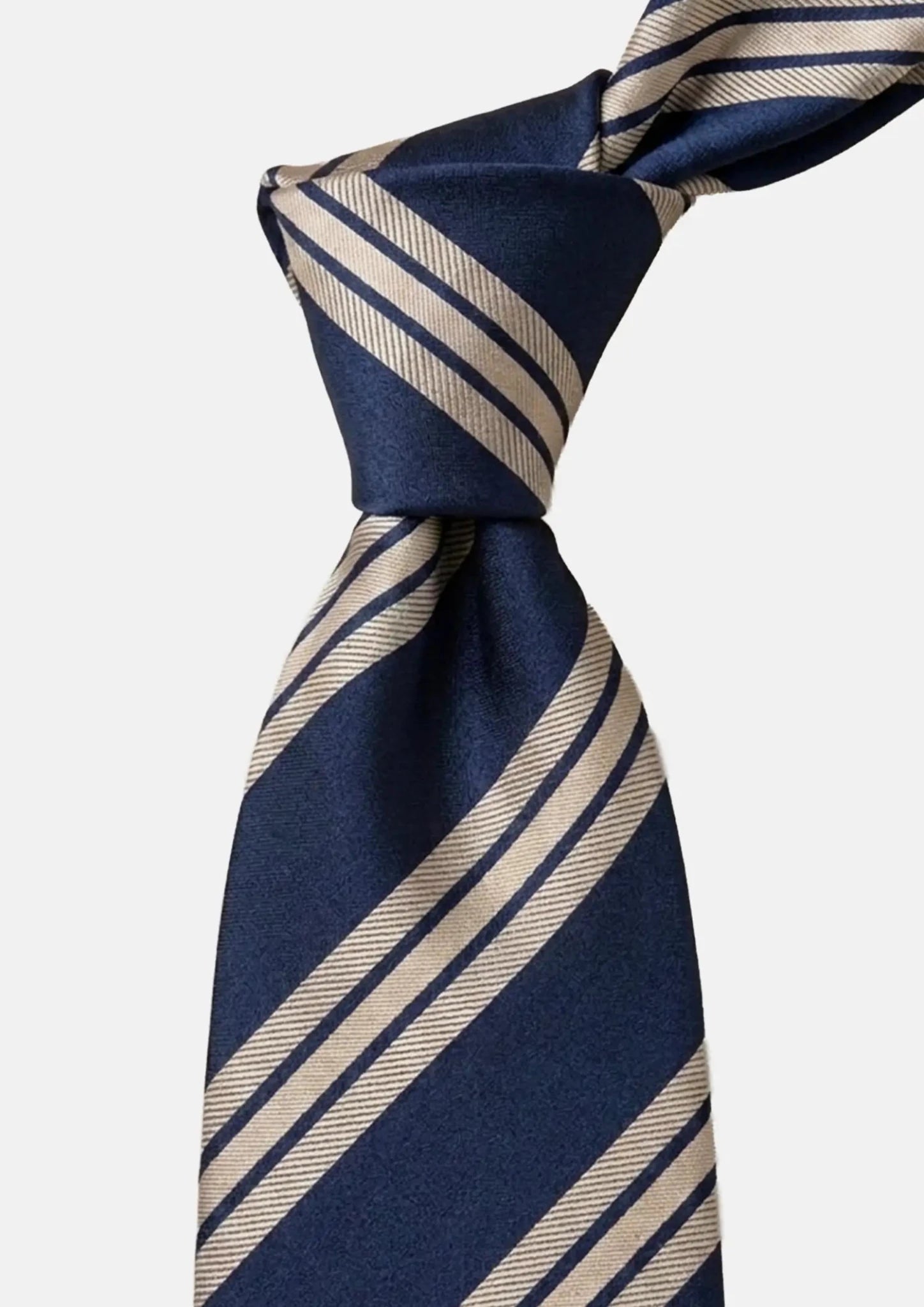Navy Blue Alternating Stripe Tie - SARTORO22