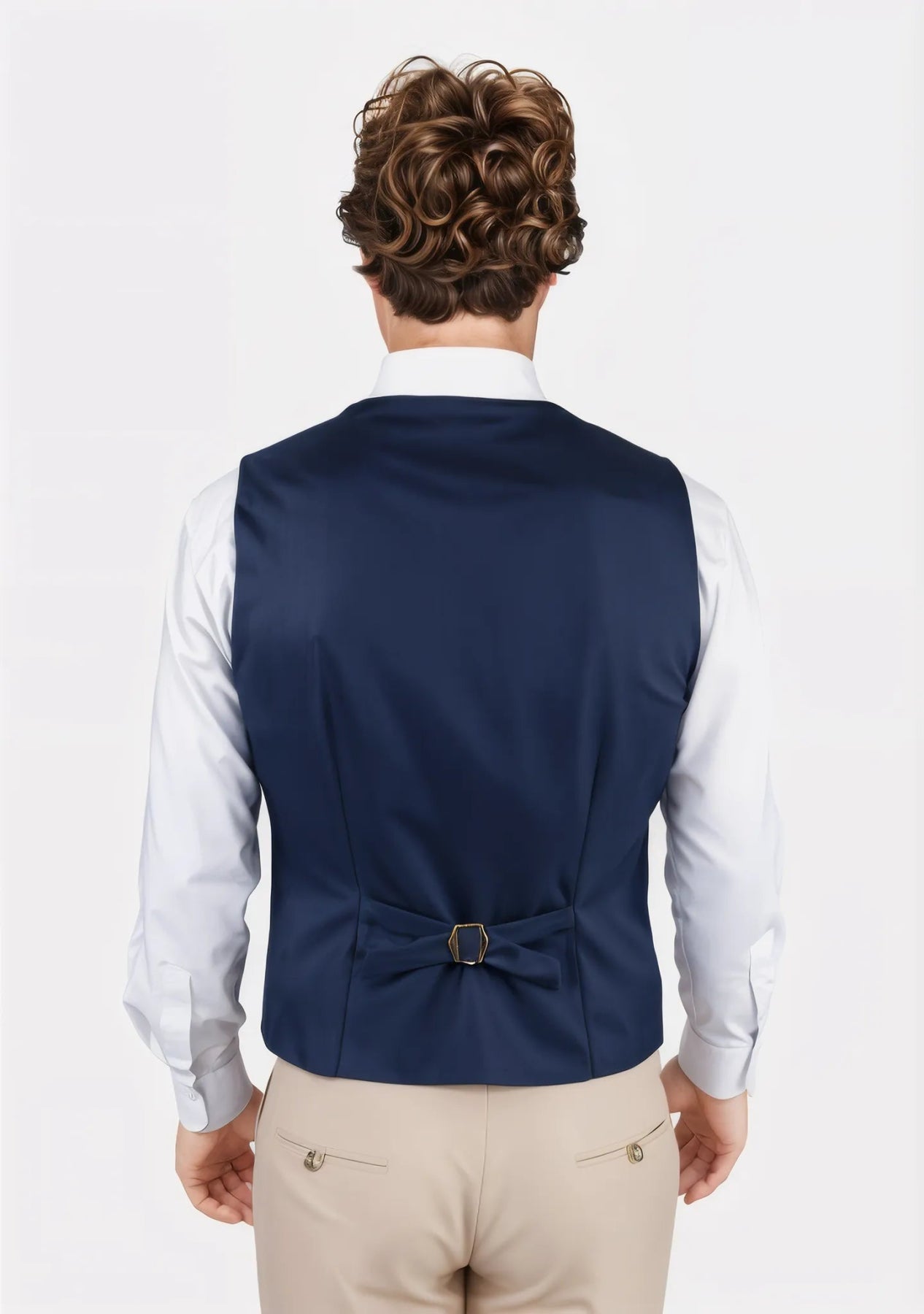 Navy Twill Vest